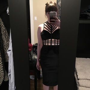 Black cutout/bondage dress from Dolls Kill